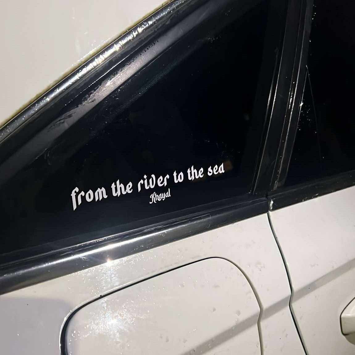 "FROM THE RIVER TO THE SEA" DECAL